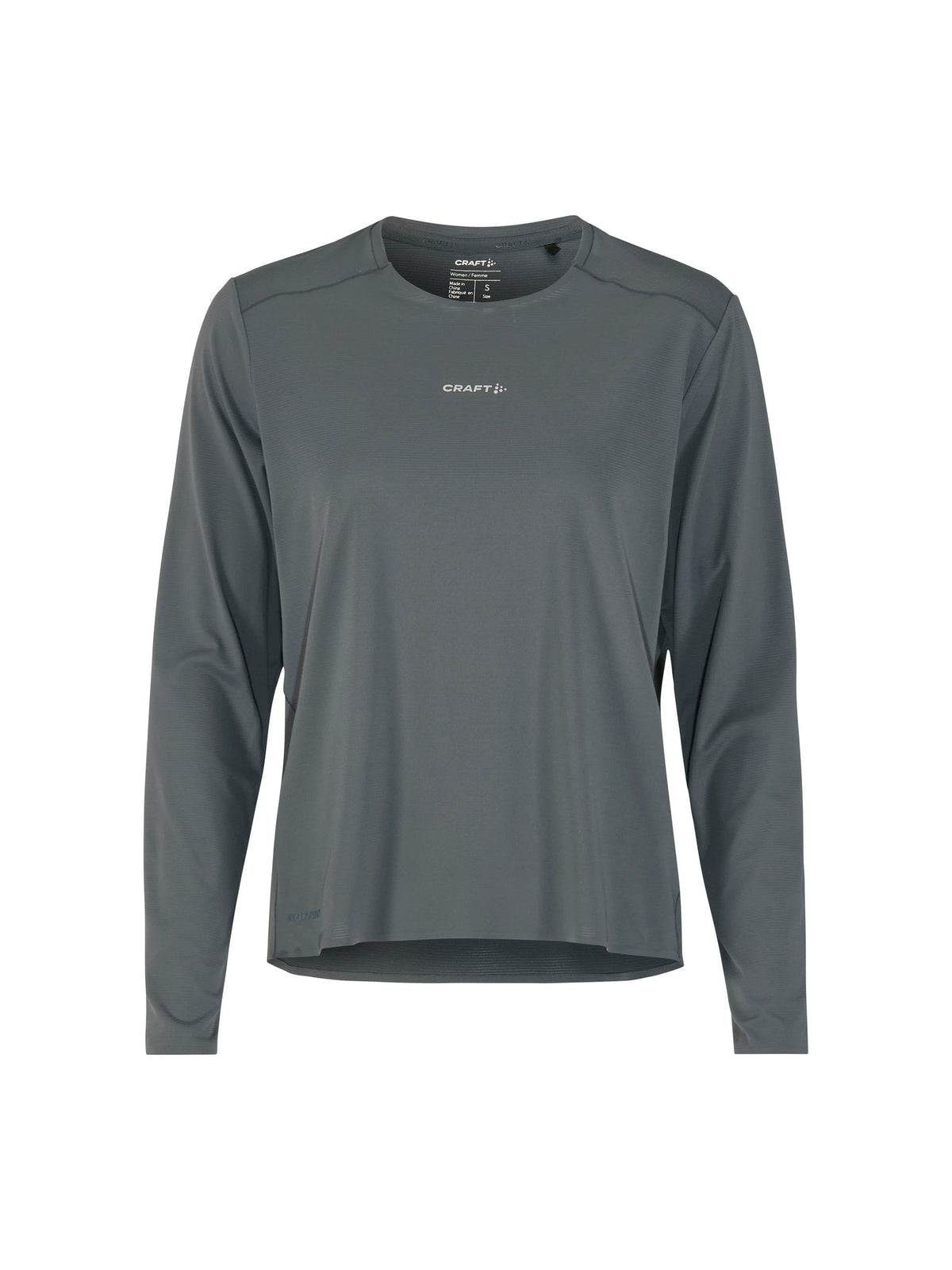 Craft Hypervent Longsleeve Damen in Grau, Vorderansicht