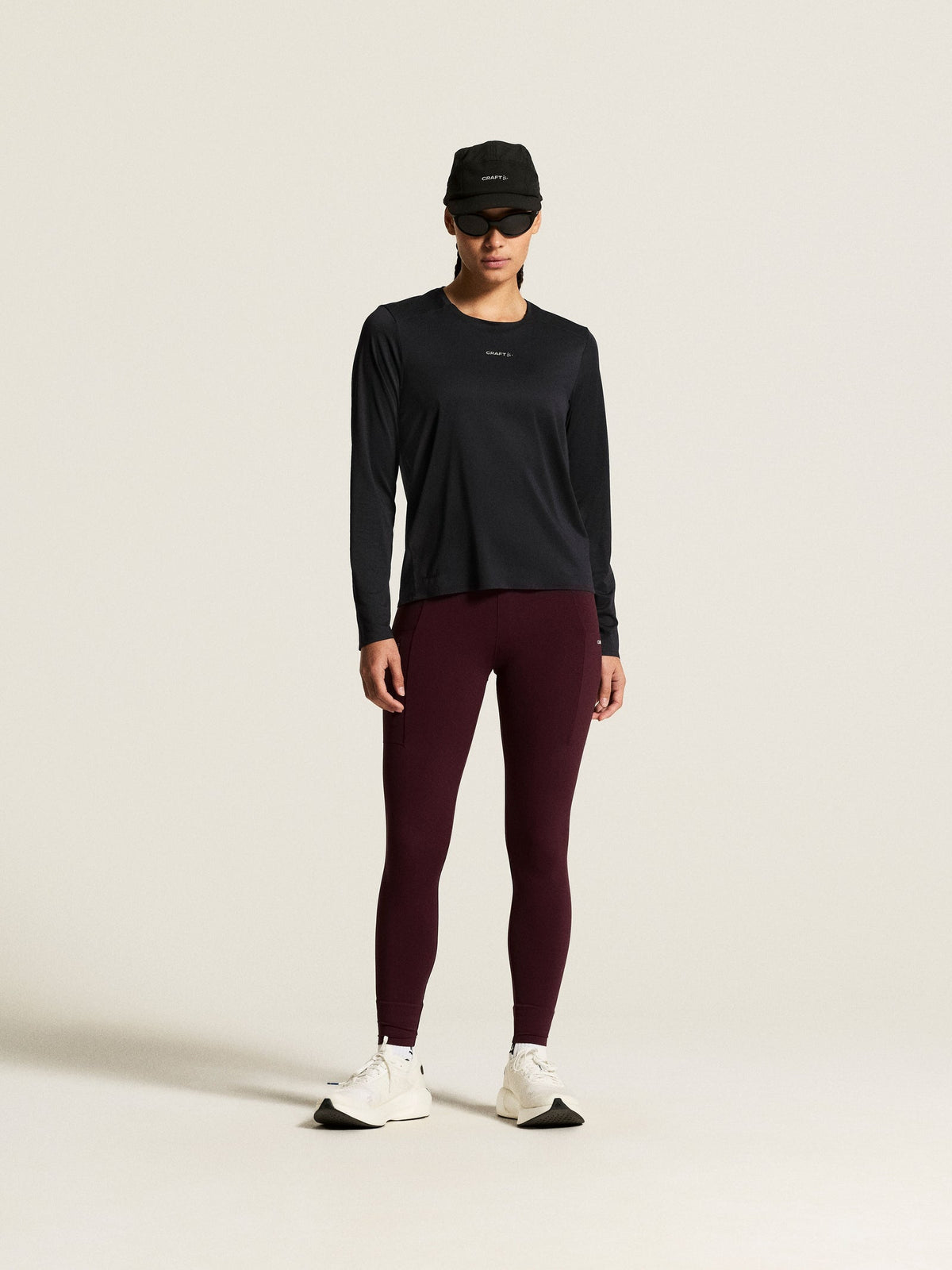 Craft Hypervent Longsleeve Damen in Schwarz, Detailansicht