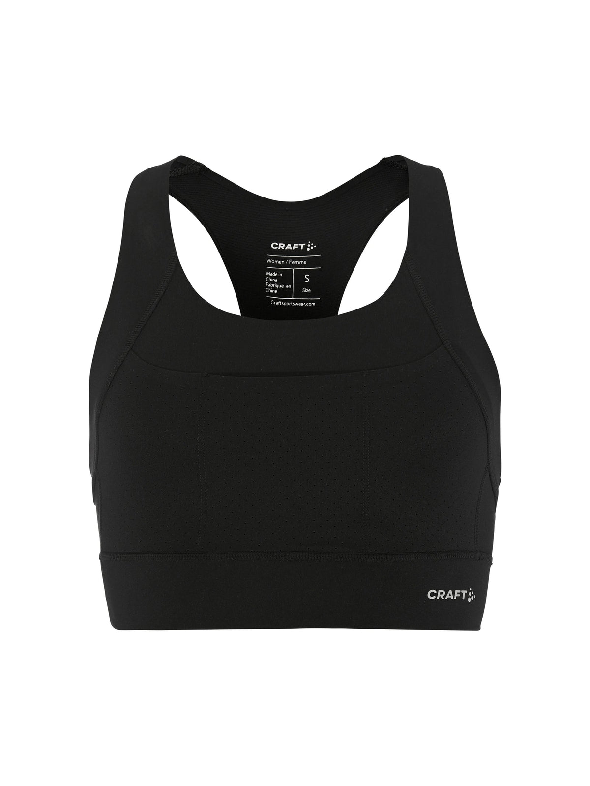 Craft Hypervent Pocket Sports Top Damen in Schwarz, Vorderansicht