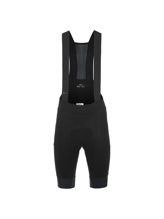 Craft Endur Cargo Bib Shorts C1 Damen in Schwarz, Vorderansicht
