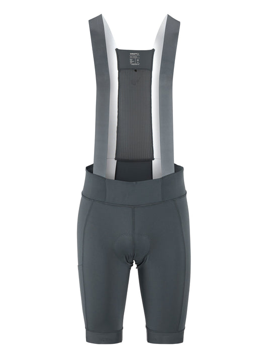 Craft Endur Cargo Bib Shorts C3 Herren in Grau, Vorderansicht