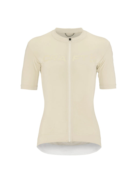 Craft Endur Logo Jersey Damen in Naturweiss, Vorderansicht