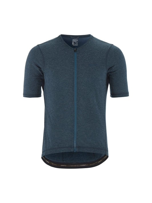 Craft Everyday Wool SS Jersey Herren in Blau meliert, Vorderansicht