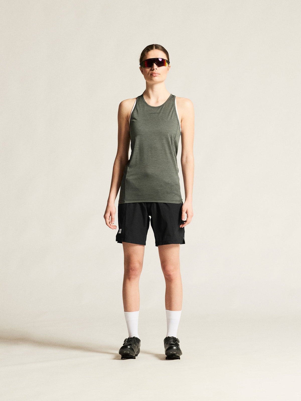 Craft Everyday Singlet Damen in Salbeigrün, Detailansicht