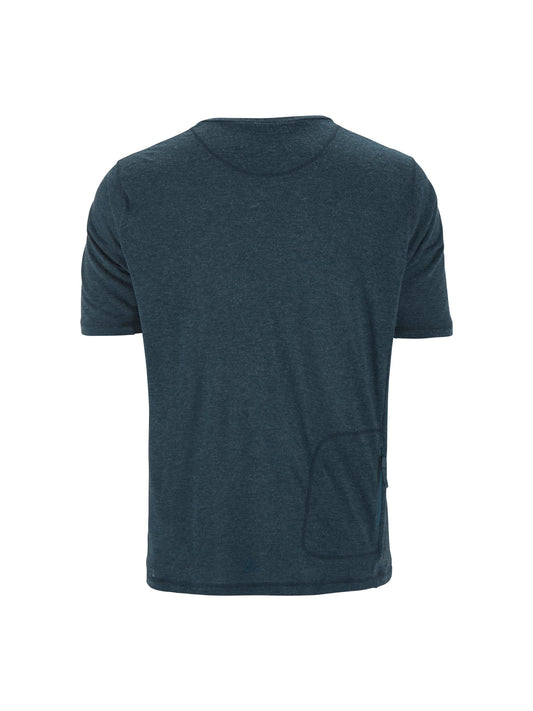 Craft Everyday Wool SS Tee Herren in Blau meliert, Rückansicht