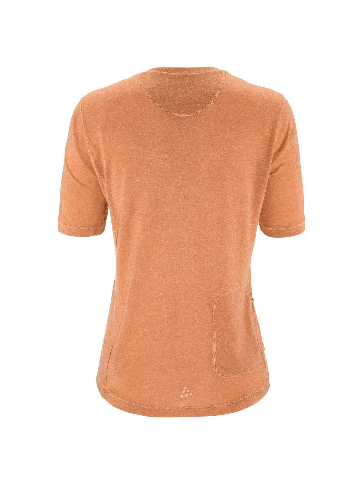 Craft Everyday Wool SS Tee Damen in Pink meliert, Rückansicht