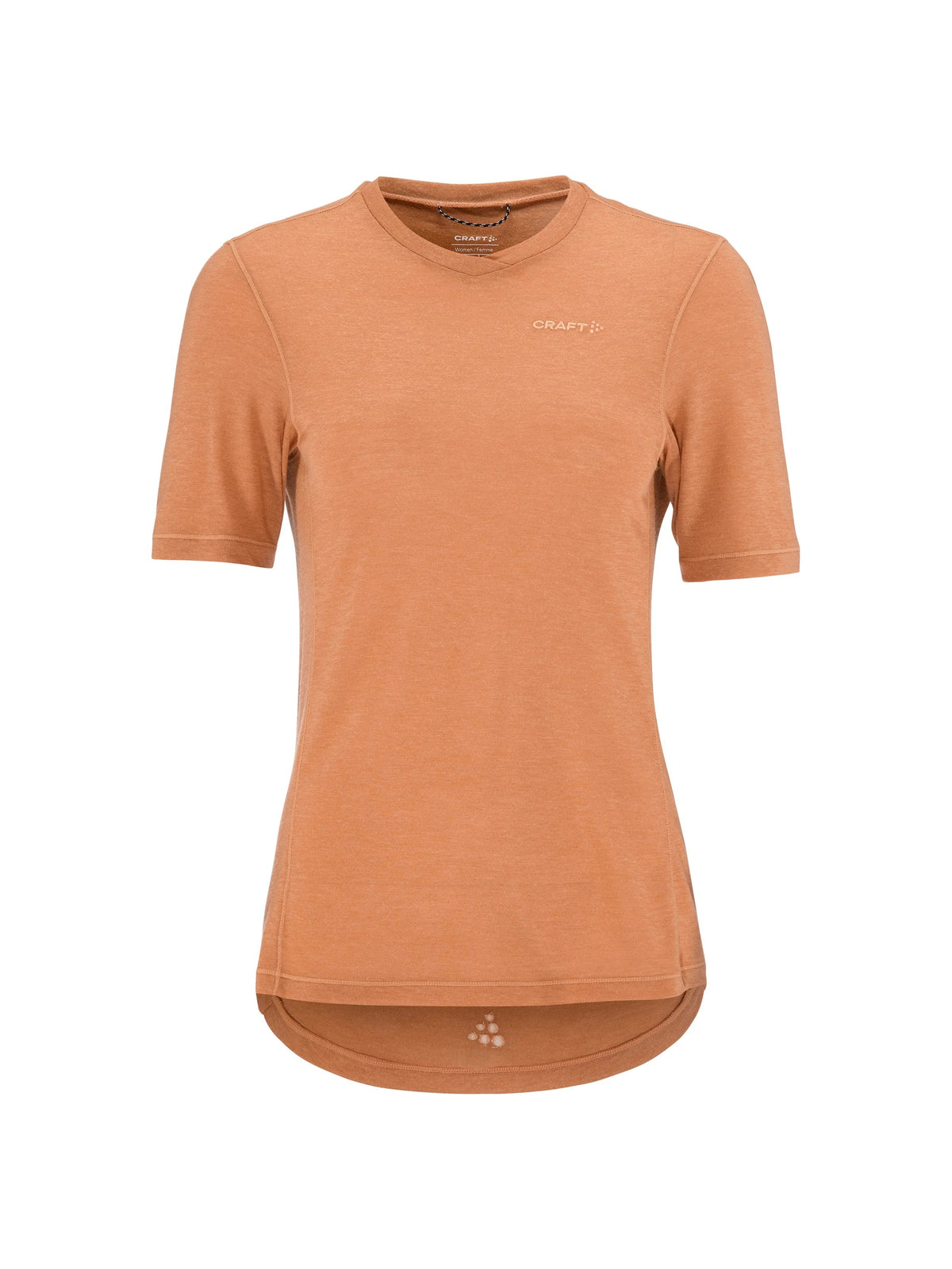 Craft Everyday Wool SS Tee Damen in Pink meliert, Vorderansicht