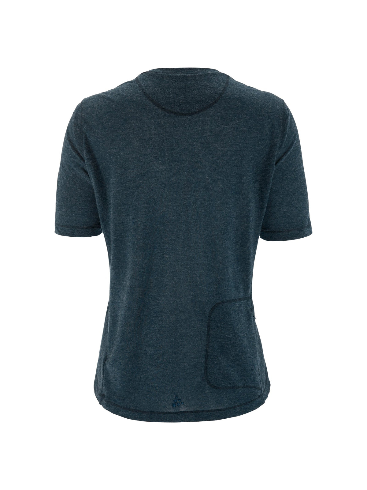 Craft Everyday Wool SS Tee Damen in Blau meliert, Rückansicht