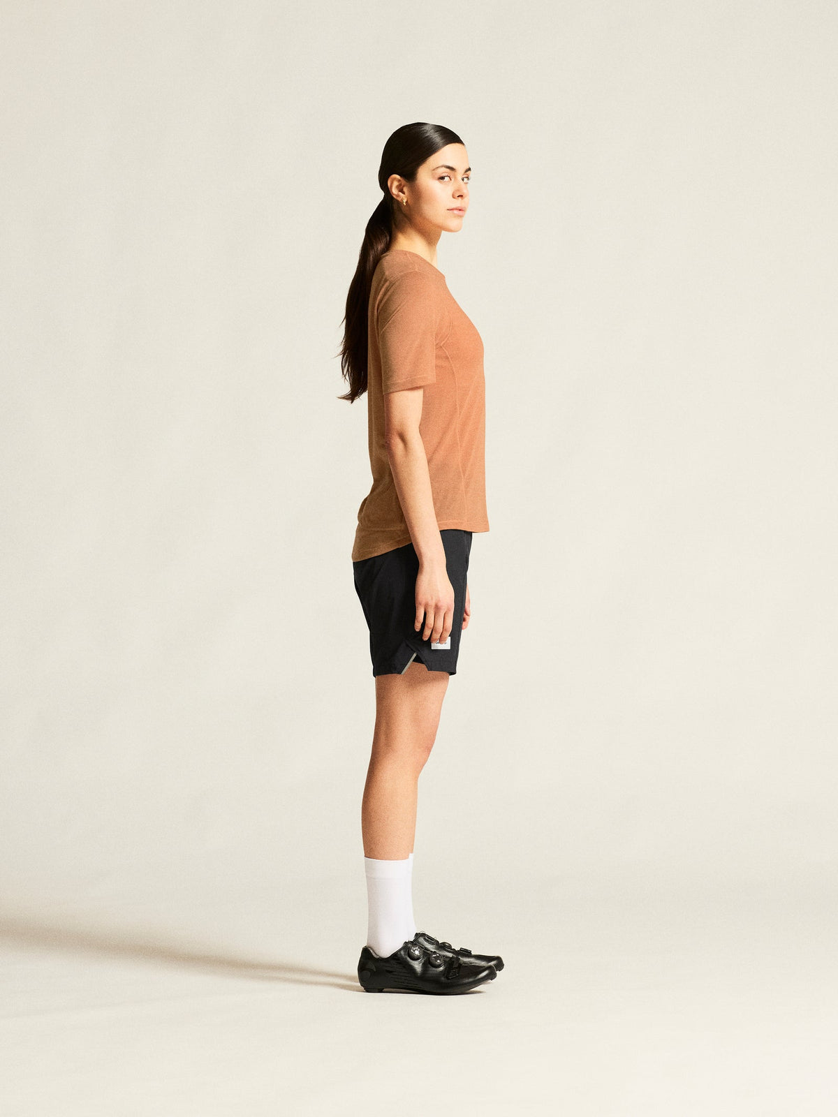 Craft Everyday Shorts with Pad Damen in Schwarz, Detailansicht