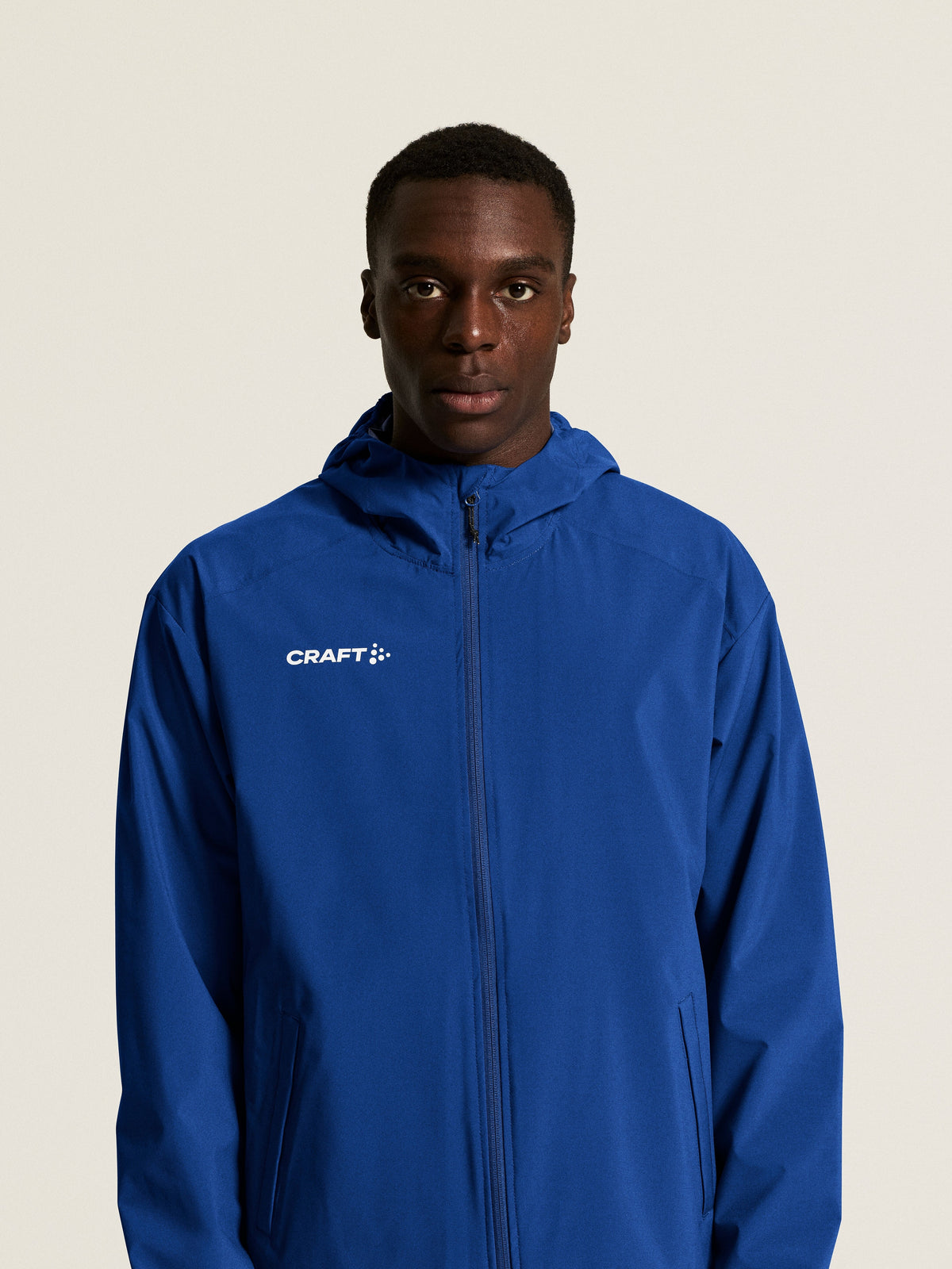 Craft Squad Go Weather Jacket Herren in Kobaltblau, Detailansicht