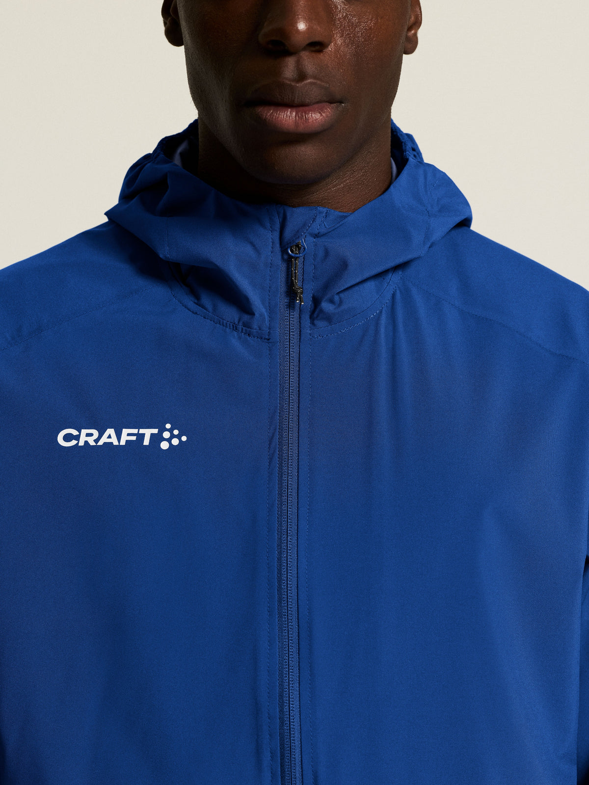 Craft Squad Go Weather Jacket Herren in Kobaltblau, Detailansicht