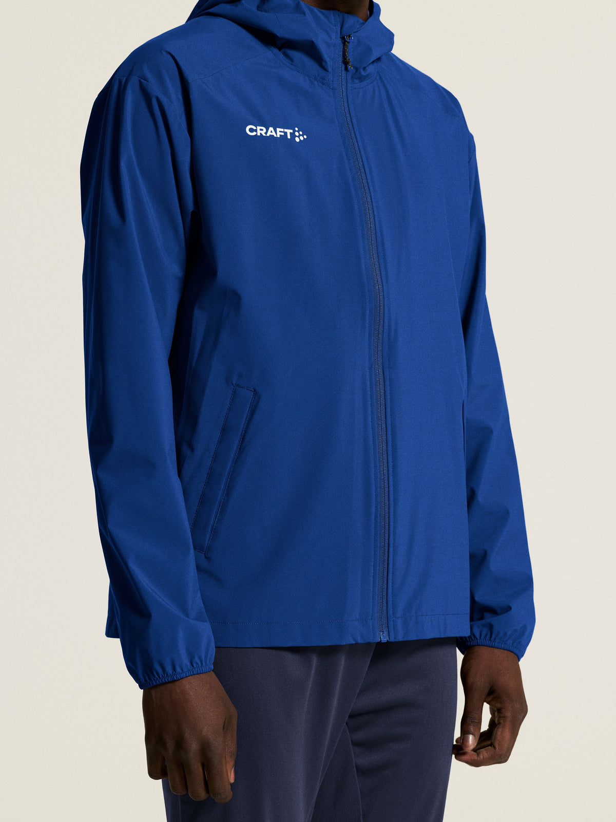 Craft Squad Go Weather Jacket Herren in Kobaltblau, Detailansicht