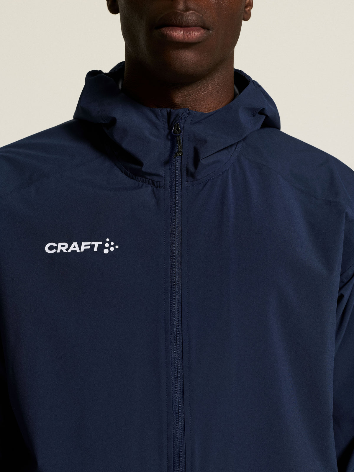 Craft Squad Go Weather Jacket Herren in Navy, Detailansicht