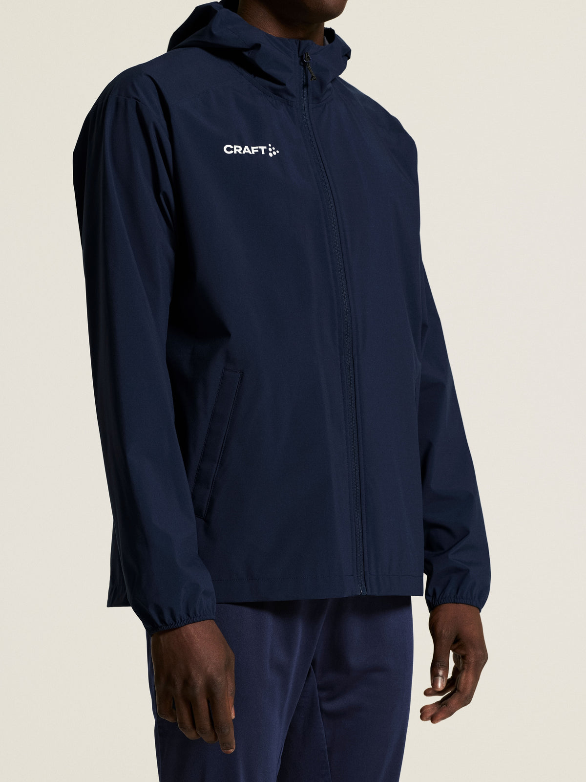 Craft Squad Go Weather Jacket Herren in Navy, Detailansicht