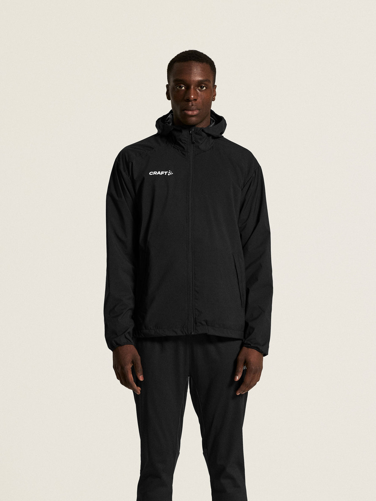 Craft Squad Go Weather Jacket Herren in Schwarz, Detailansicht