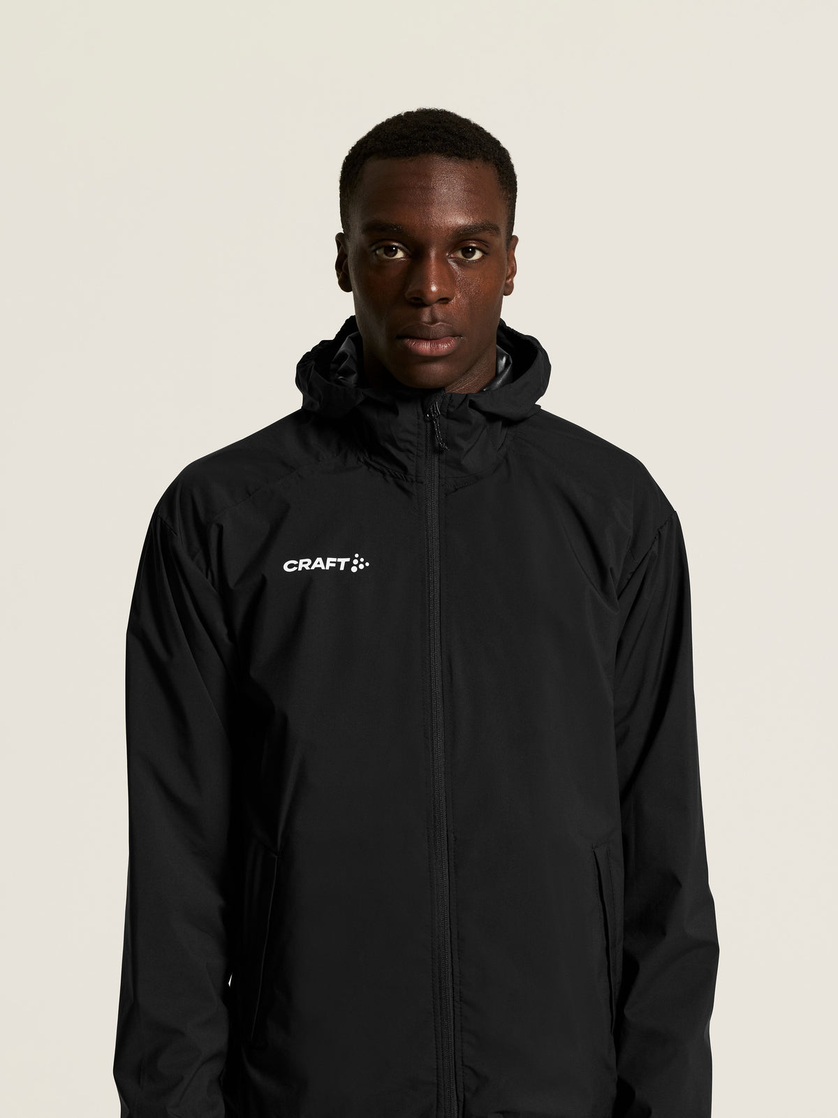 Craft Squad Go Weather Jacket Herren in Schwarz, Detailansicht