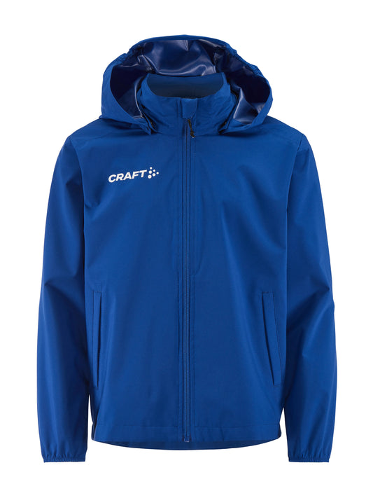 Craft Squad Go Weather Jacket Junior in Kobaltblau, Vorderansicht