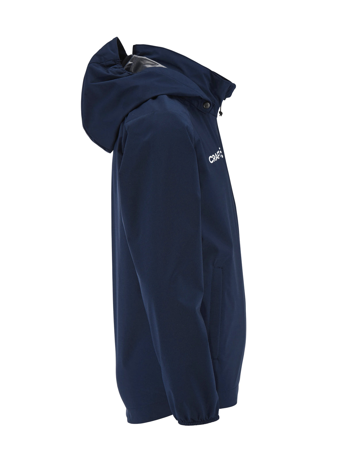 Craft Squad Go Weather Jacket Junior in Navy, Seitenansicht rechts