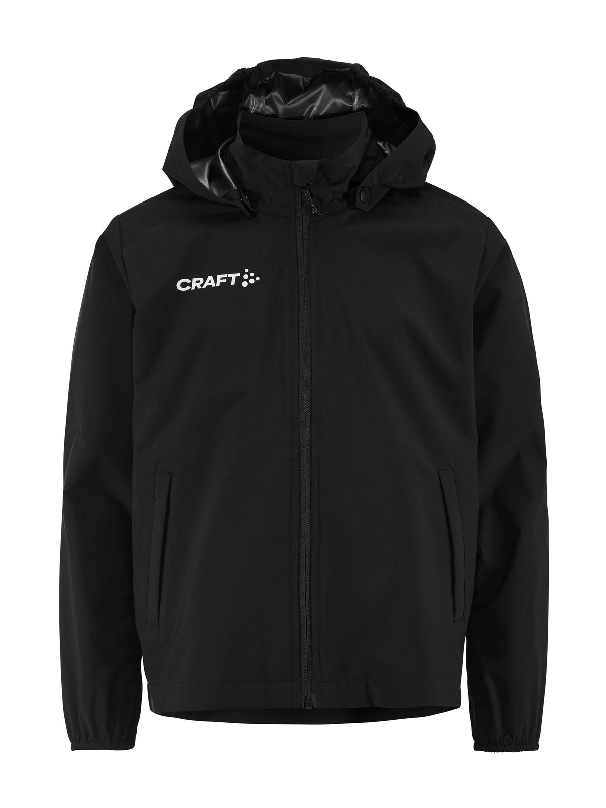 Craft Squad Go Weather Jacket Junior in Schwarz, Vorderansicht
