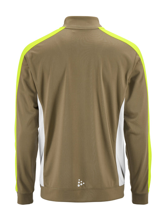Craft Evolve 2.0 Contrast Full Zip Jacket Herren in Beige/Gelb, Rückansicht