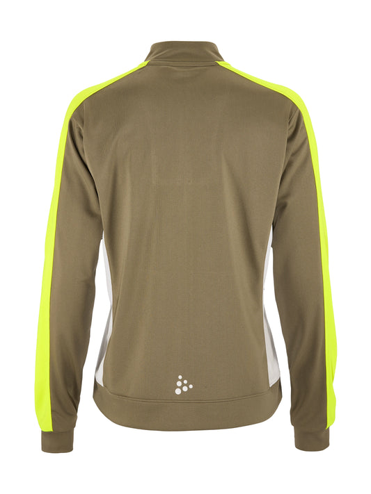 Craft Evolve 2.0 Contrast Full Zip Jacket Damen in Beige/Gelb, Rückansicht