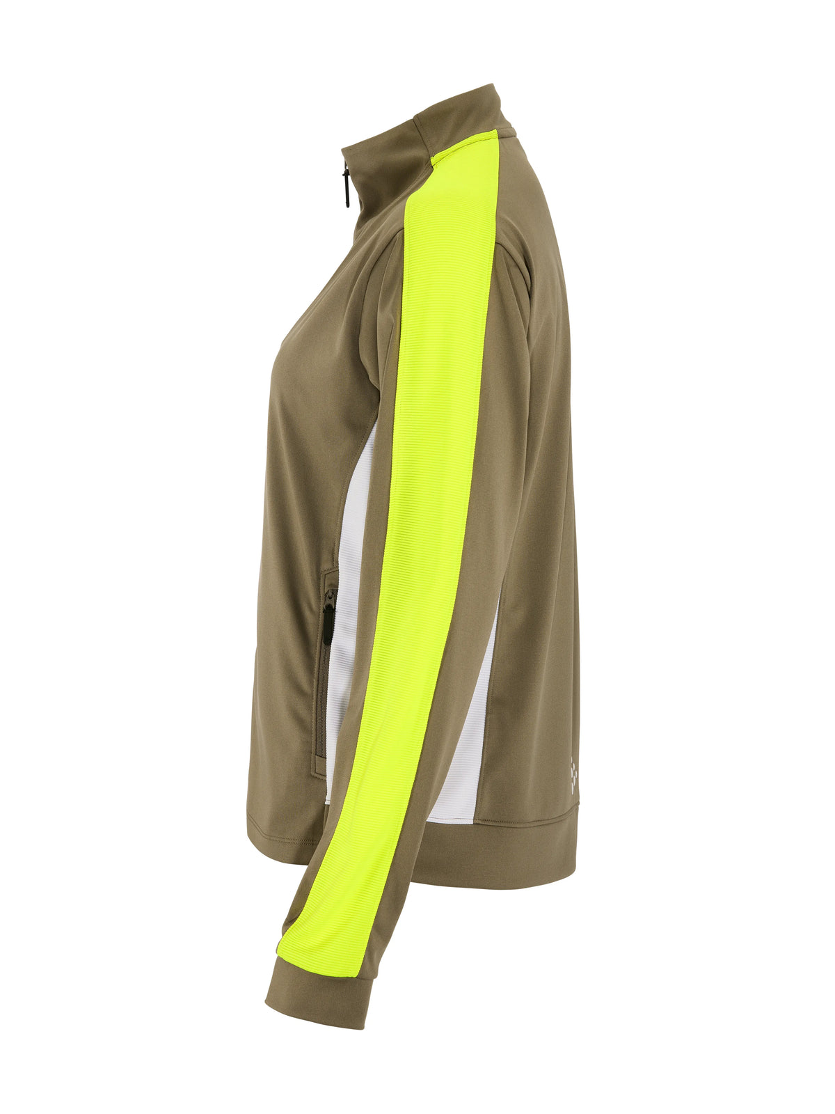 Craft Evolve 2.0 Contrast Full Zip Jacket Damen in Beige/Gelb, Seitenansicht links