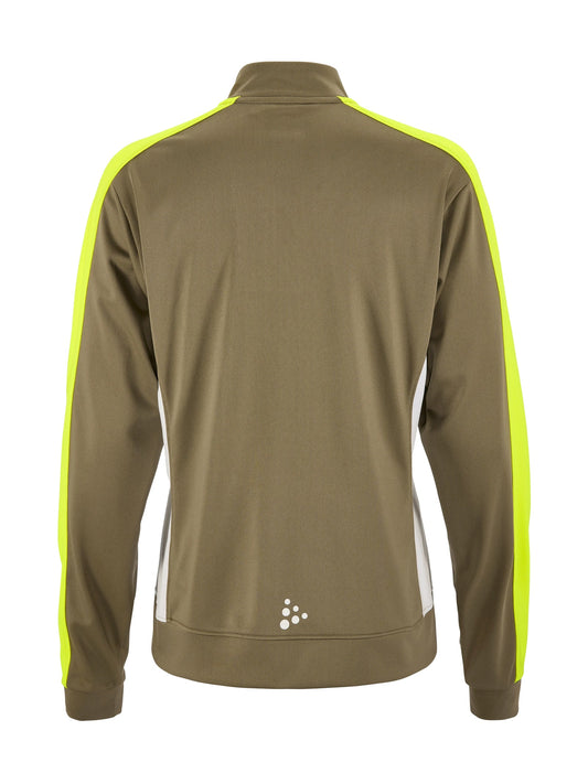 Craft Evolve 2.0 Contrast Half Zip Damen in Beige/Gelb, Rückansicht