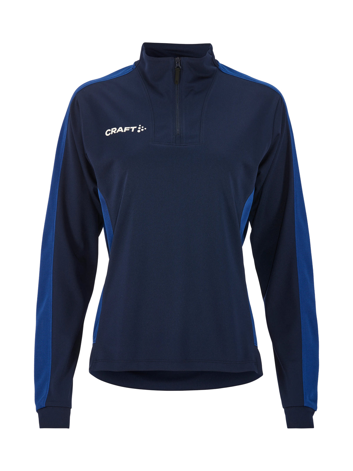 Craft Evolve 2.0 Contrast Half Zip Damen in Navy/Kobaltblau, Vorderansicht