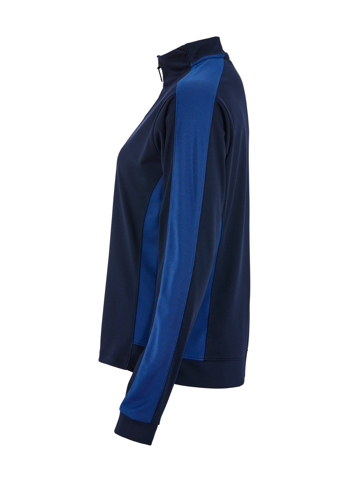Craft Evolve 2.0 Contrast Half Zip Damen in Navy/Kobaltblau, Seitenansicht links