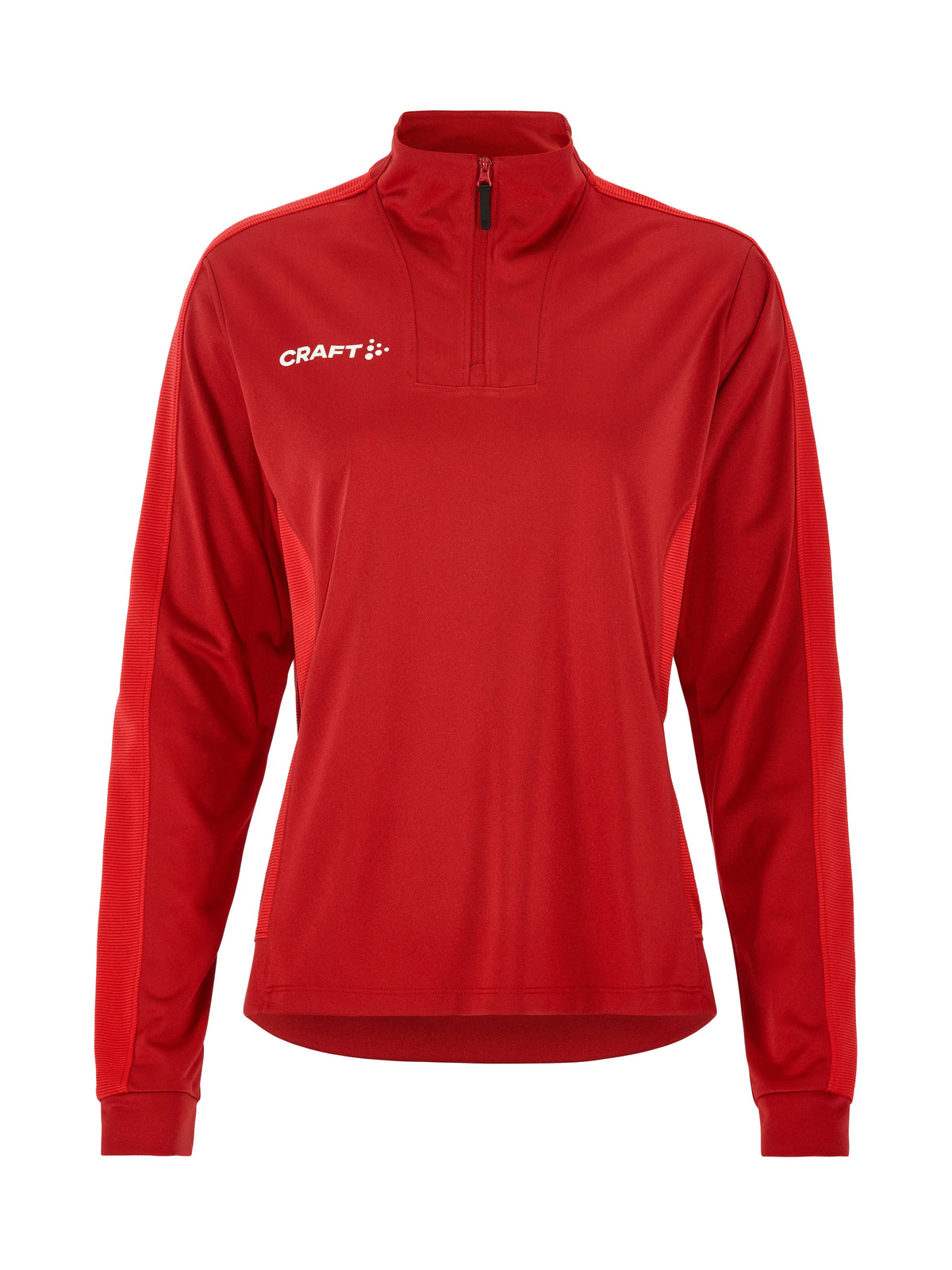 Craft Evolve 2.0 Contrast Half Zip Damen in Dunkelrot/Rot, Vorderansicht
