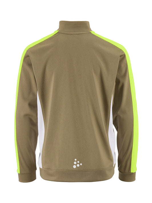 Craft Evolve 2.0 Contrast Half Zip Junior in Beige/Gelb, Rückansicht