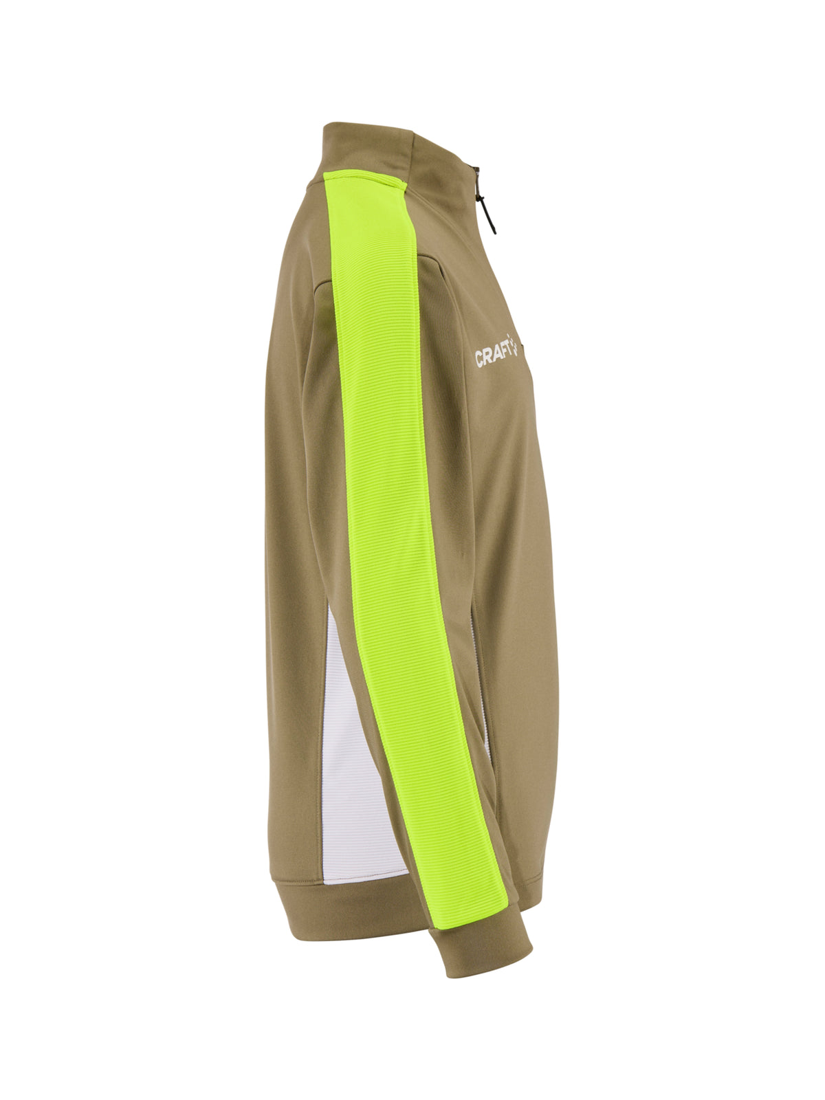 Craft Evolve 2.0 Contrast Half Zip Junior in Beige/Gelb, Seitenansicht rechts