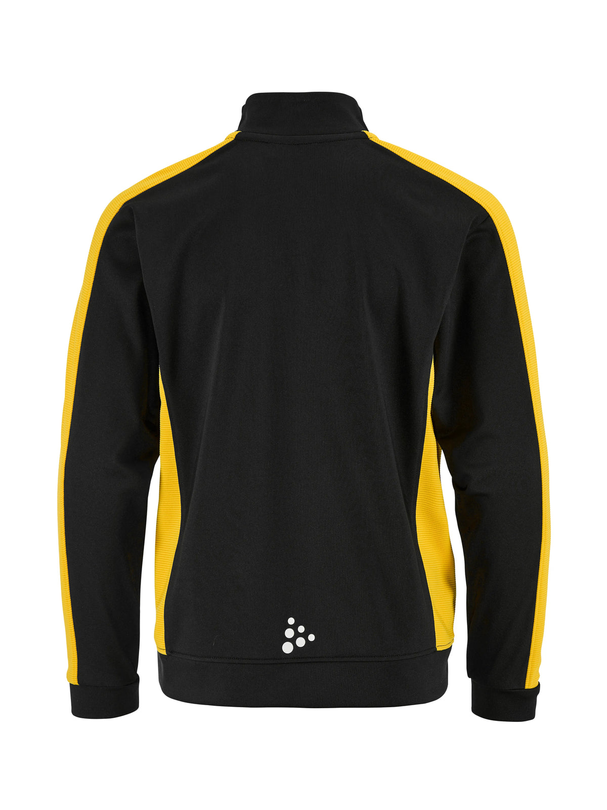 Craft Evolve 2.0 Contrast Half Zip Junior in Schwarz/Gelb, Rückansicht