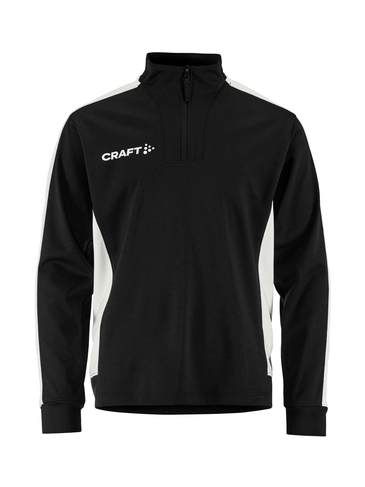 Craft Evolve 2.0 Contrast Half Zip Junior in Schwarz/Weiss, Vorderansicht