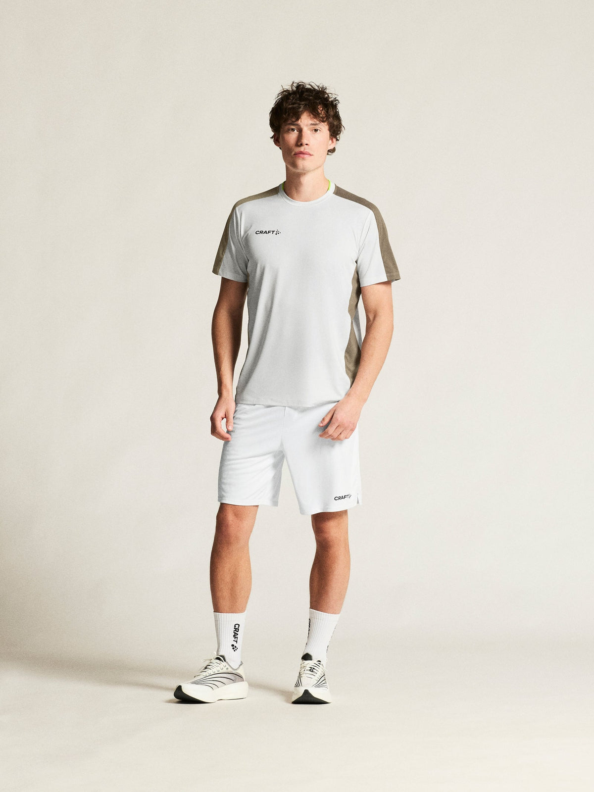 Craft Evolve 2.0 Contrast Jersey Herren in Weiss/Beige, Detailansicht