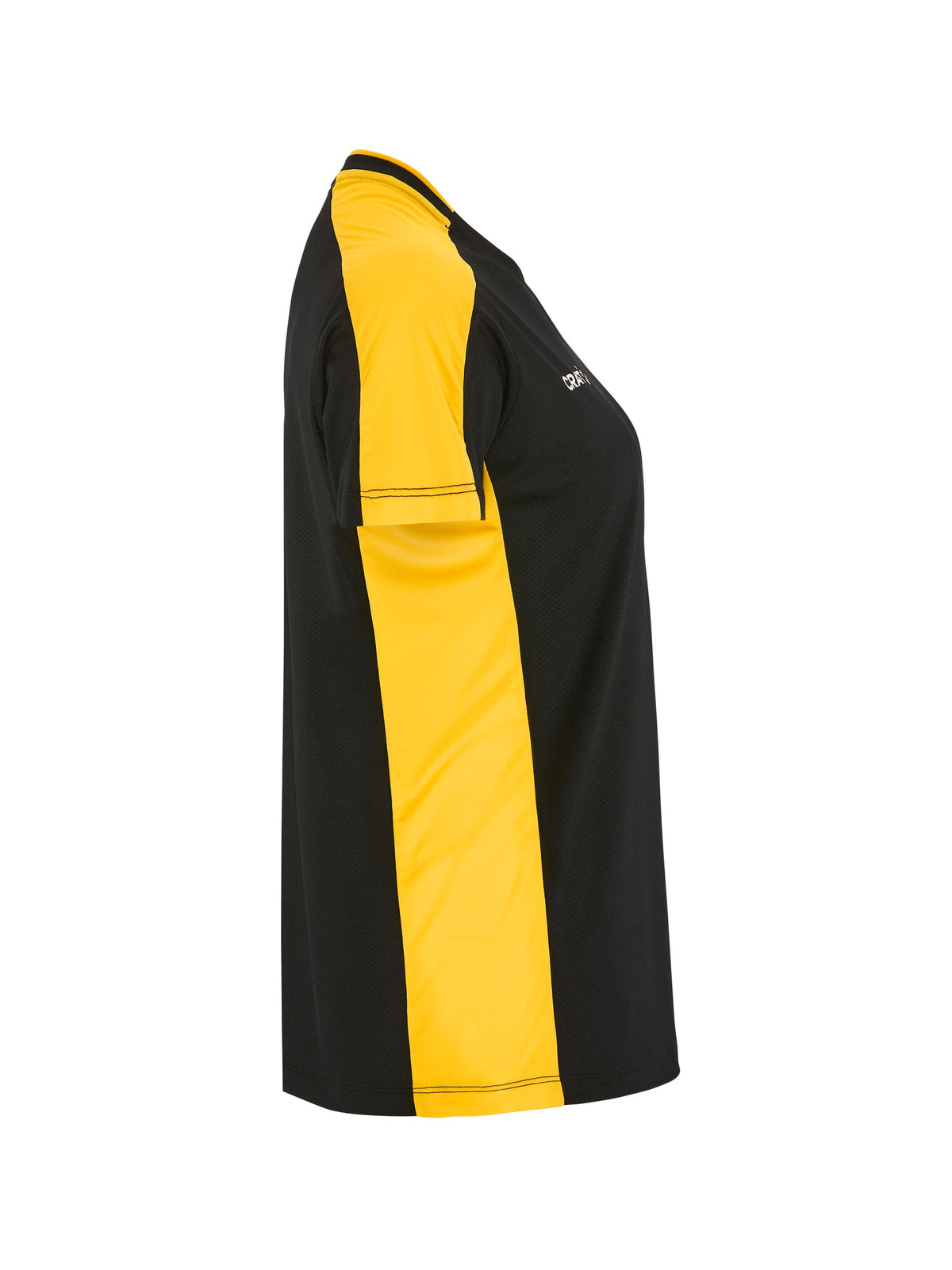 Craft Evolve 2.0 Contrast Jersey Damen in Schwarz/Gelb, Seitenansicht rechts