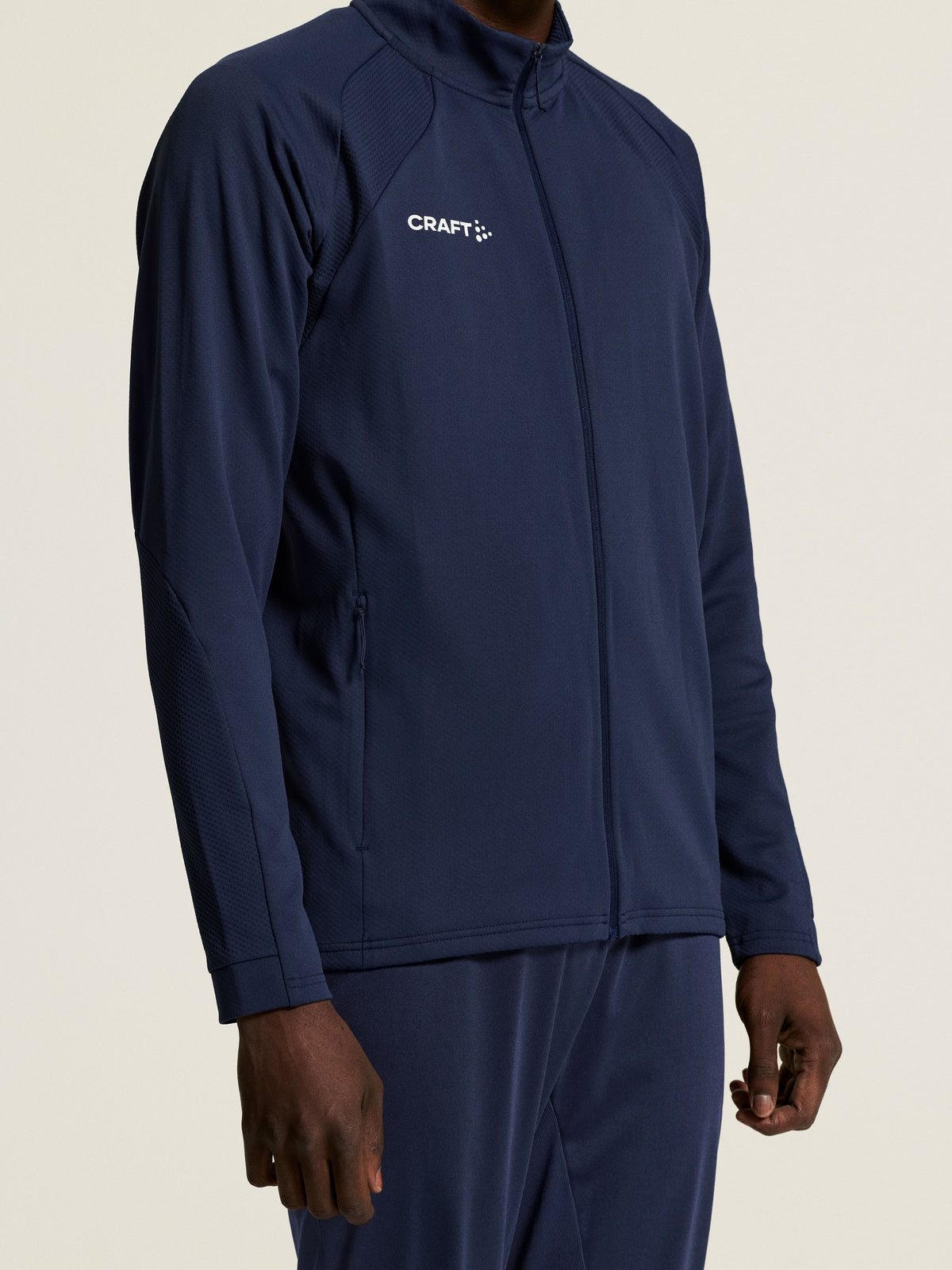 Craft Extend 2.0 Full Zip Jacket Herren in Navy, Detailansicht