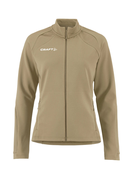 Craft Extend 2.0 Full Zip Jacket Damen in Beige, Vorderansicht