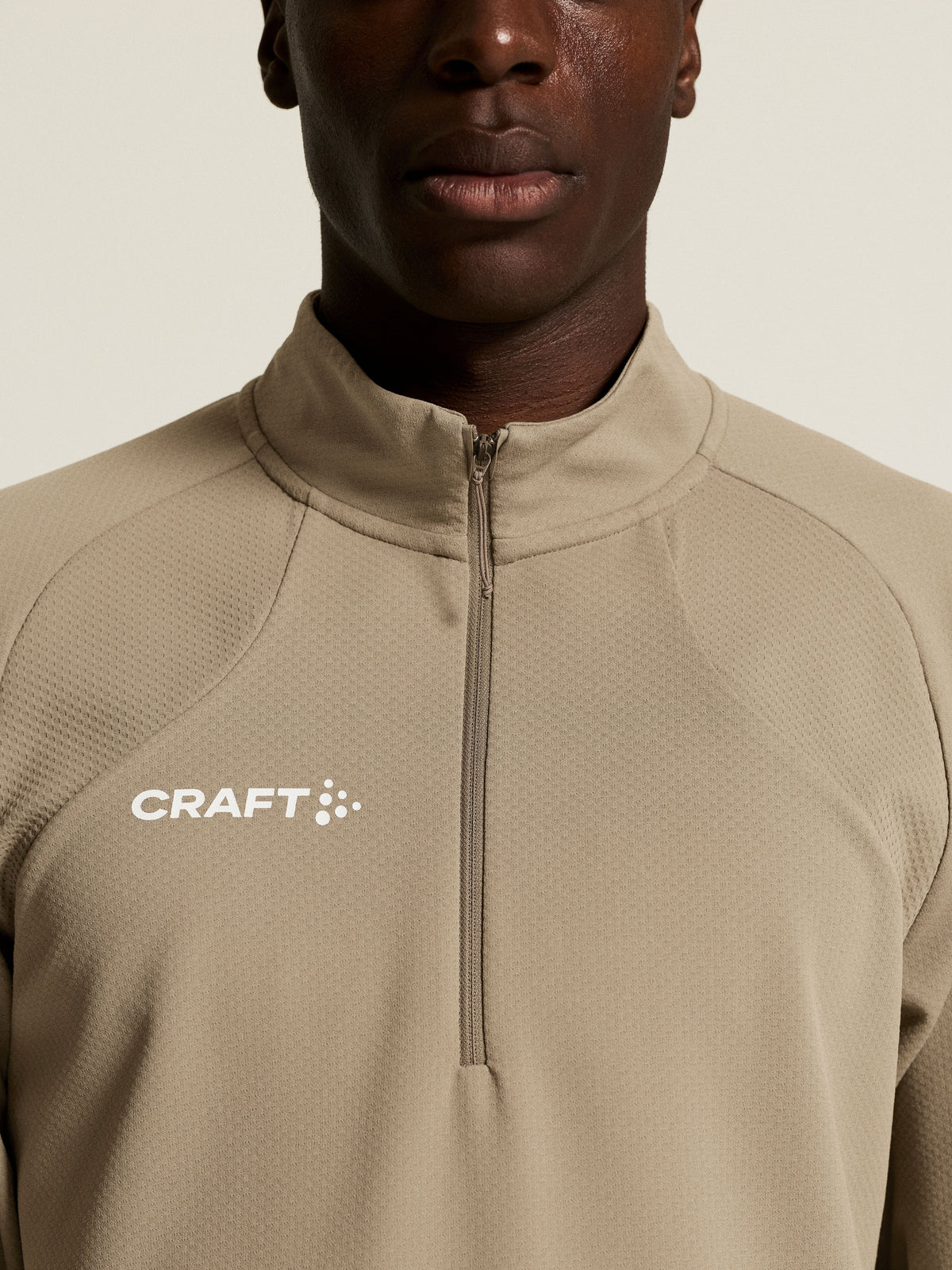 Craft Extend 2.0 Half Zip Herren in Beige, Detailansicht