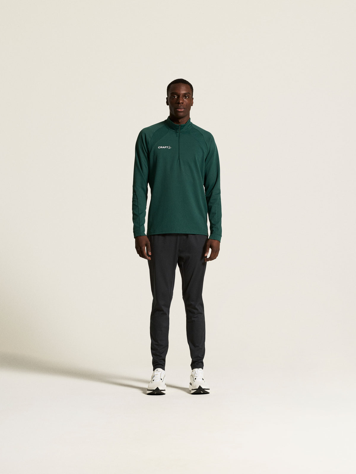 Craft Extend 2.0 Half Zip Herren in Dunkelgrün, Detailansicht