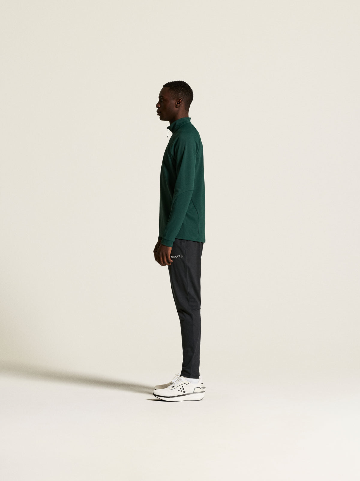 Craft Extend 2.0 Half Zip Herren in Dunkelgrün, Detailansicht