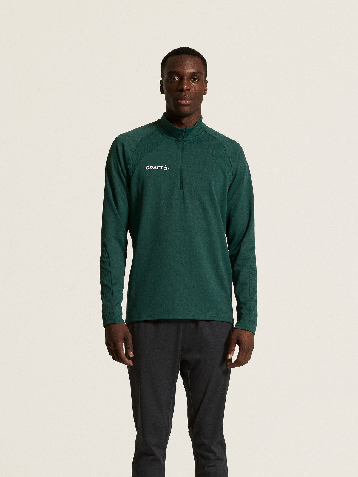 Craft Extend 2.0 Half Zip Herren in Dunkelgrün, Detailansicht