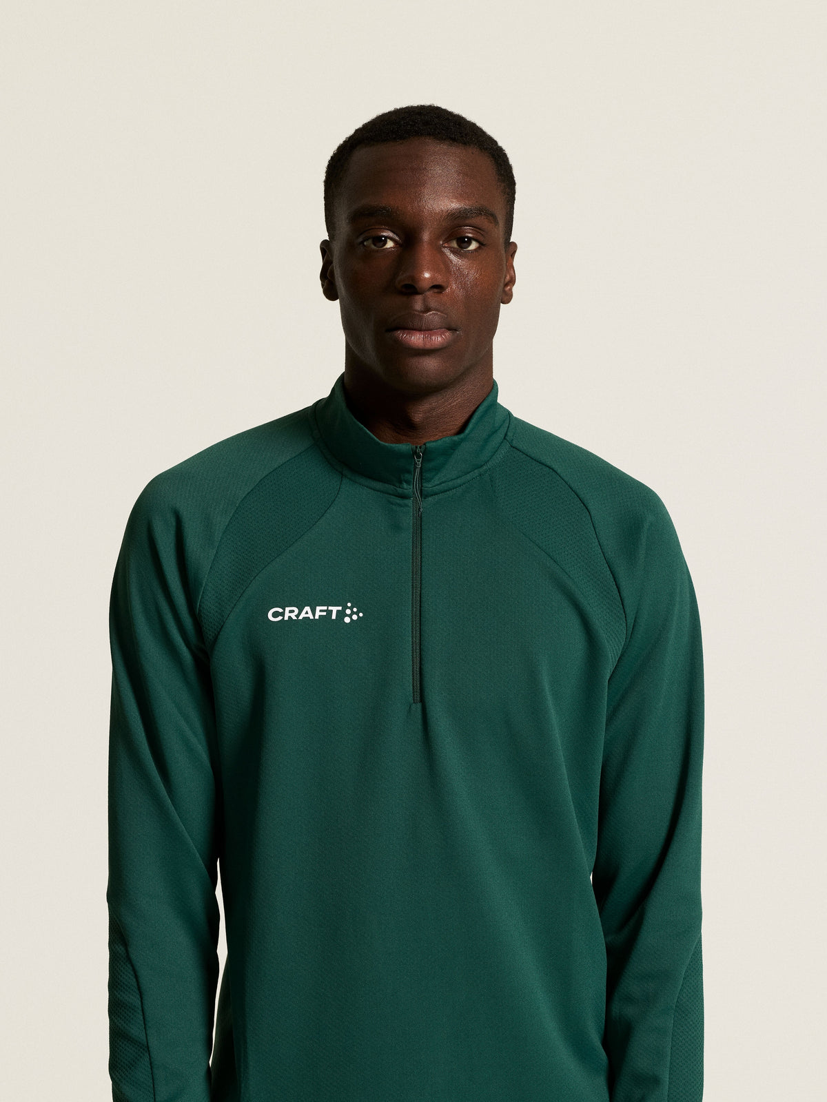 Craft Extend 2.0 Half Zip Herren in Dunkelgrün, Detailansicht