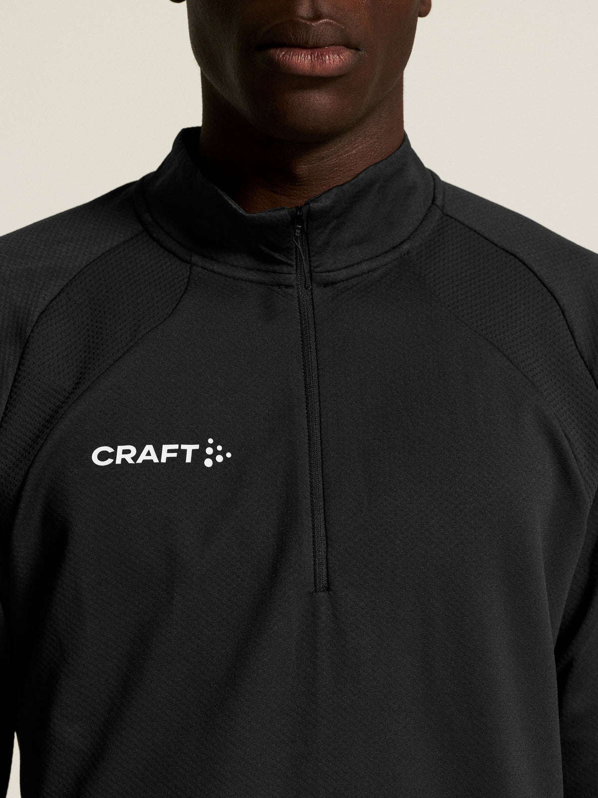 Craft Extend 2.0 Half Zip Herren in Schwarz, Detailansicht