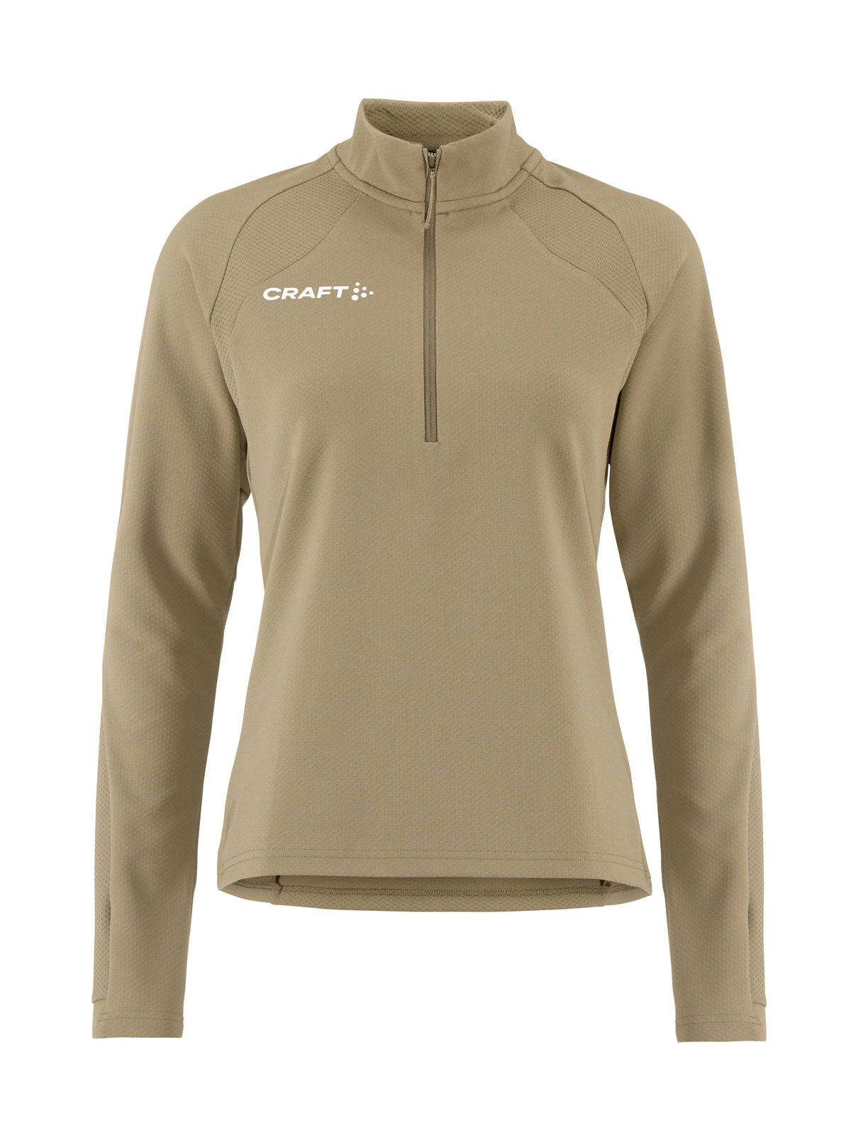 Craft Extend 2.0 Half Zip Damen in Beige, Vorderansicht
