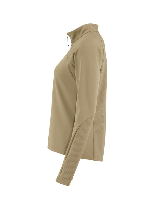 Craft Extend 2.0 Half Zip Damen in Beige, Seitenansicht links