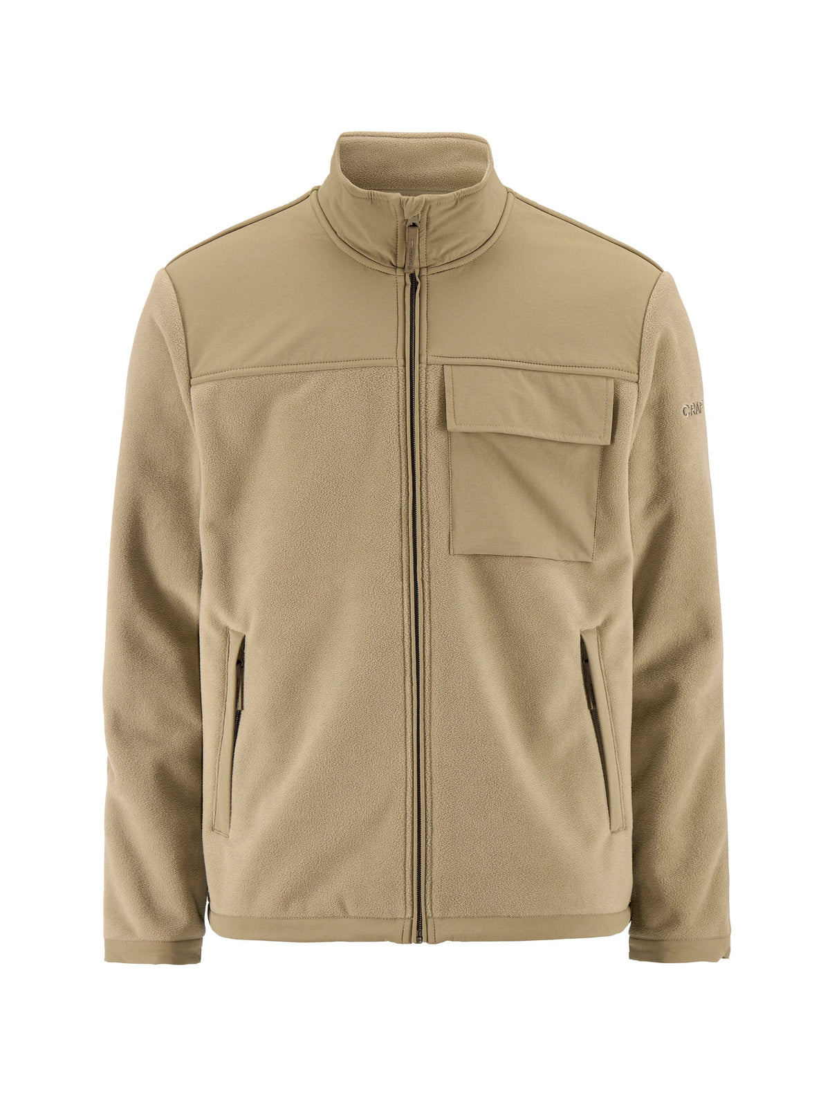 Craft Urban Fleece Jacket Herren in Beige, Vorderansicht