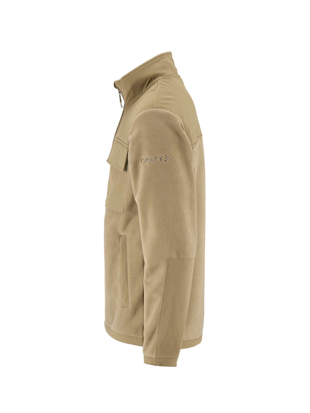 Craft Urban Fleece Jacket Herren in Beige, Seitenansicht links