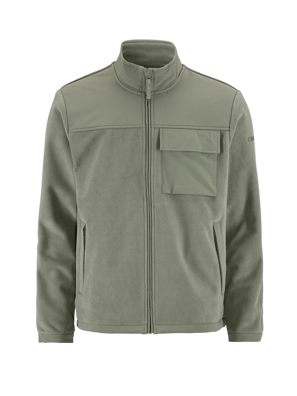 Craft Urban Fleece Jacket Herren in Salbeigrün, Vorderansicht