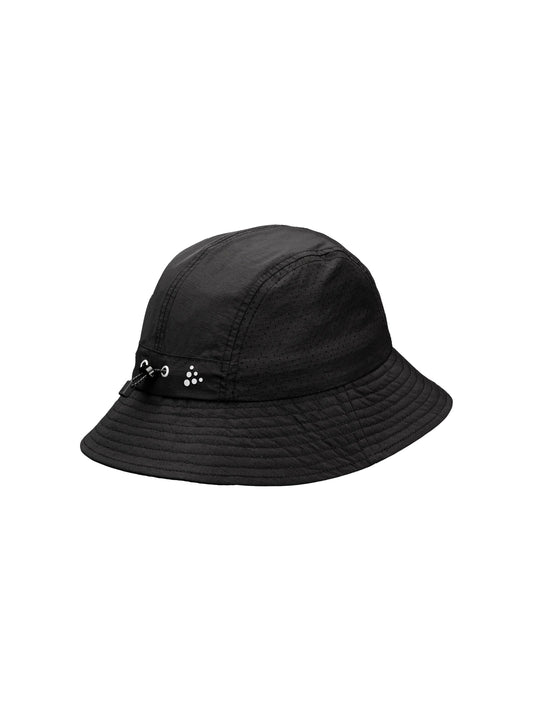 Craft Hypervent Bucket Hat in Schwarz, Rückansicht